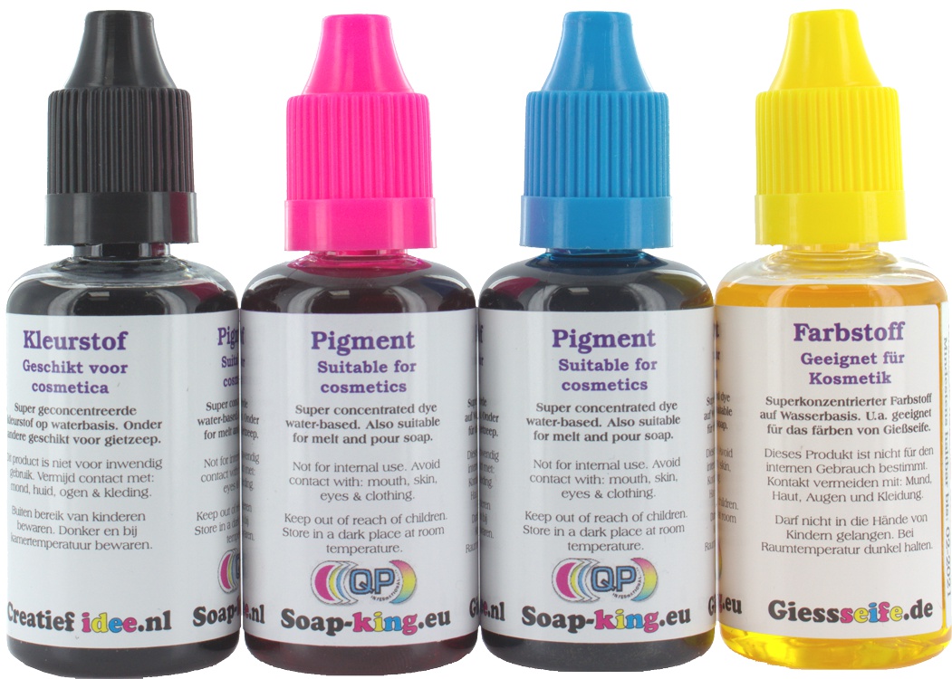 Farben mischen Gießseifen